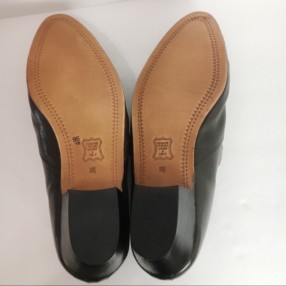 Giorgio Brutini Men's Brown Leather Heeled Loafers - Picture 5 of 11